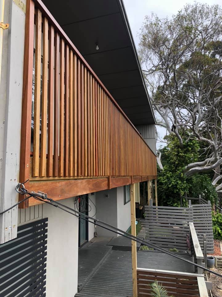 Completed deck project by 8.8 Building Solutions